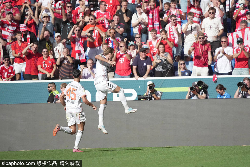 德甲-凯恩戴帽格纳布里破门 拜仁4-1霍芬海姆豪取4连胜