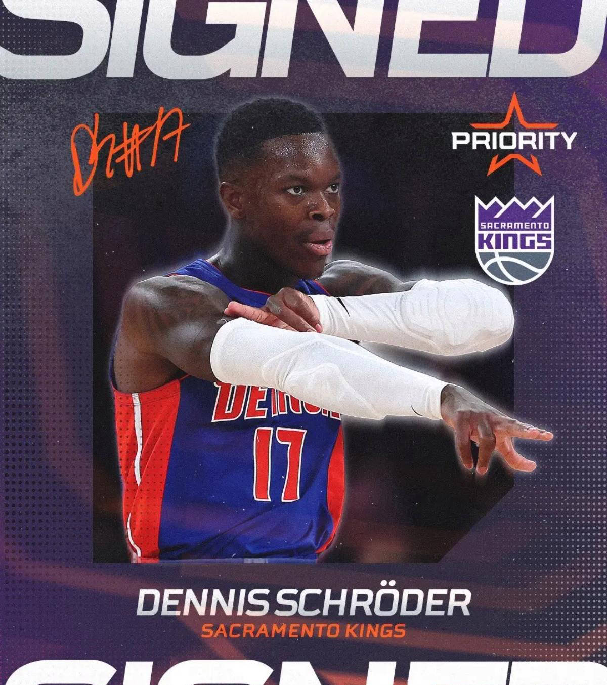 施罗德正式签约萨克拉门托国王：三年4500万美元的大合同