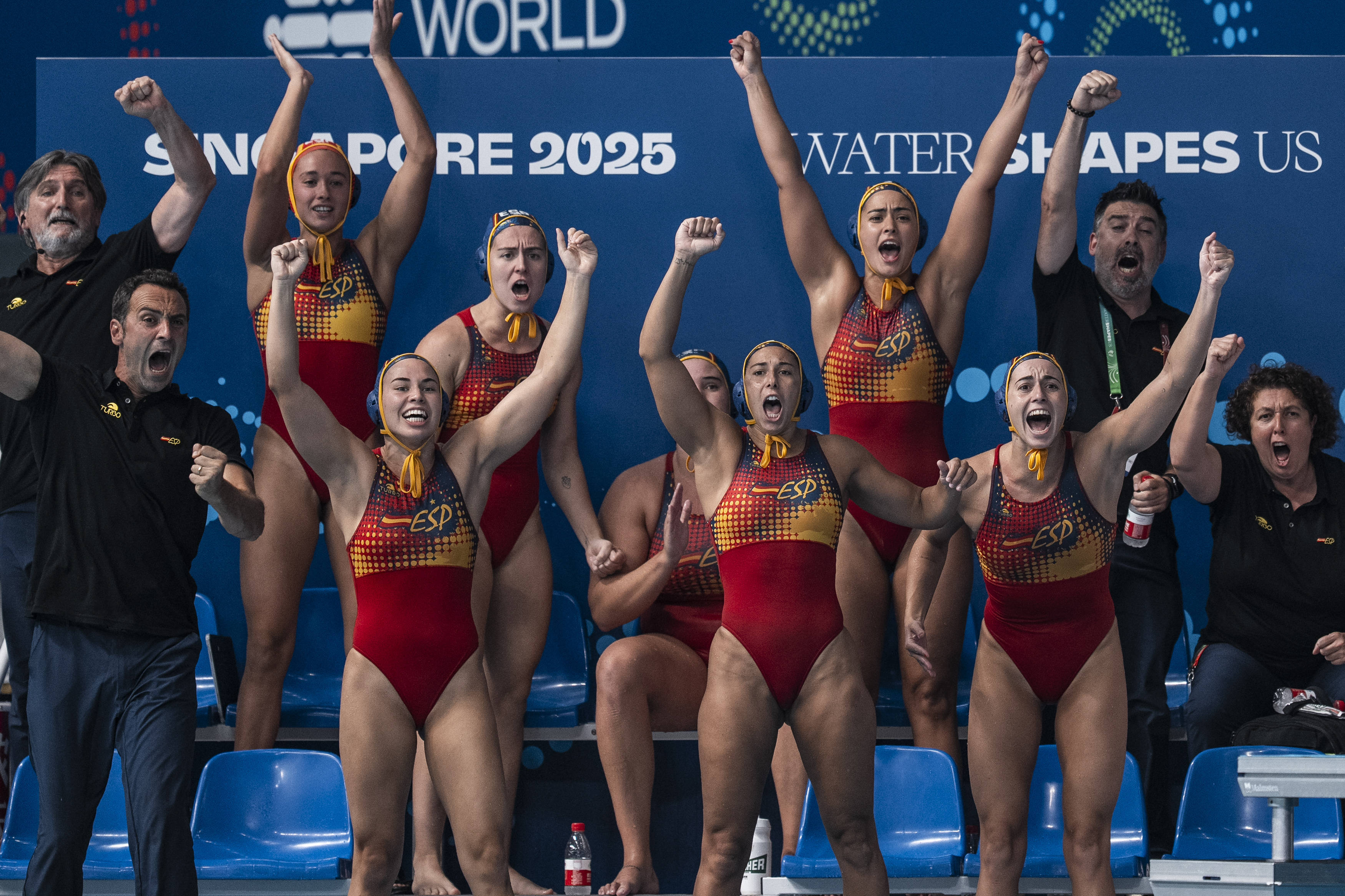 游泳世锦赛|西班牙队获女子水球铜牌